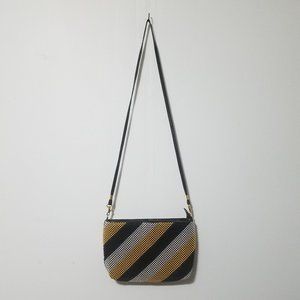 Beaded Over the Shoulder Handbag with Leather Trim and Strap | Bags by Marlo